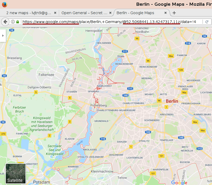 Finding the geographical location of your map